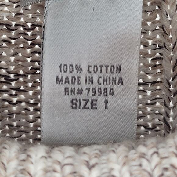 Chicos Heather Gray Ribbed Knit Preppy Turtle Neck Long Sleeve Sweater - Picture 10 of 12